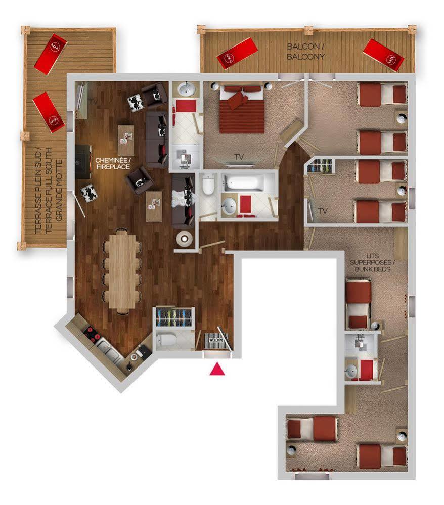 Chalets Montana Planton Tignes Eksteriør billede